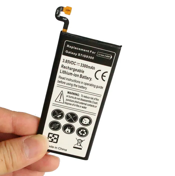 10 шт./лот 3300 мА/ч EB-BG930ABE запасная батарея для Samsung Galaxy S7 SM-G930 G930V G930A G930T G930P G930F Bateria