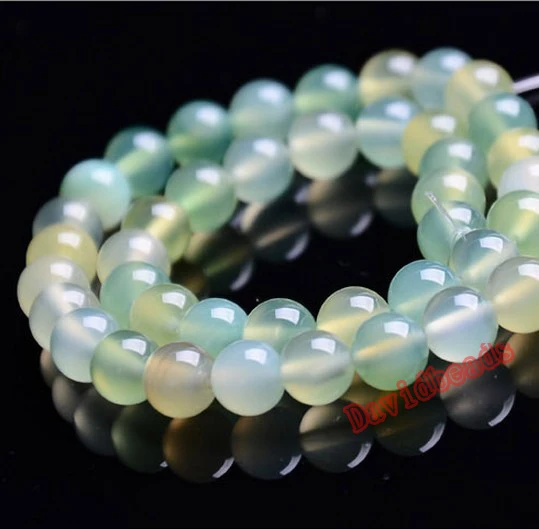 

Fctory Price Natural Stone Morgan Apple green Onyx Agat Round Loose Beads 16" strand 4 6 8 10 12MM Pick Size For Jewelry Making