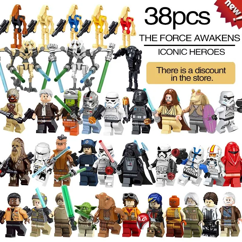 

Single Sale Building Blocks Emperor'S Royal Guard Luke Skywalker Yoda Sabine Wren Clone Soldier Super Heroes Children Gift Toys
