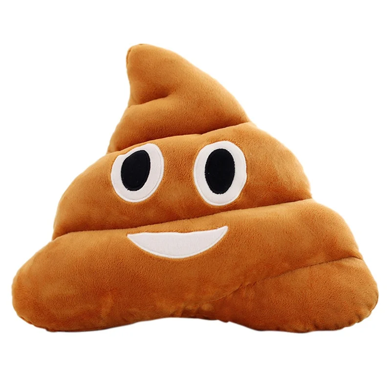 5 Types Mini Emoji Pillow Cushion Poop Shape Pillow Doll Toy Throw Pillow Amusing emotion Poo Cushion almofadas H1