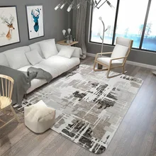 Хрустальный бархатный ковер для дома, гостиной, прямоугольной формы, коврик для стола, противоскользящий пол, модный простой ковер, коврик