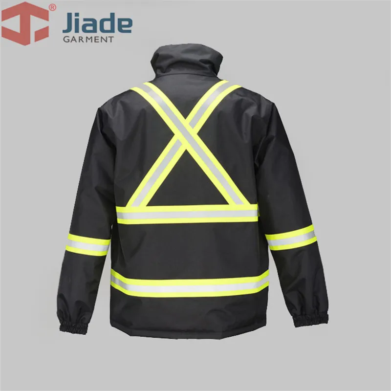 Jiade Светоотражающая зимняя куртка огнестойкая Зимняя парка Одежда для бункера форма пожарного