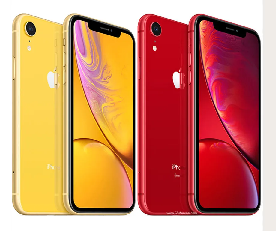 Apple iPhone XR ram 3 ГБ rom 64 Гб/128 ГБ/256 ГБ разблокированный мобильный телефон LTE 6," Hexa Core IOS 12 МП отпечаток пальца лица ID NFC