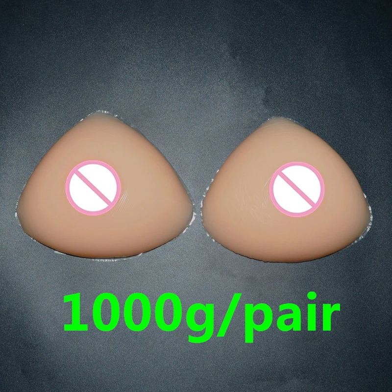 

1000g/pair Artificial Breast Silicone Fake Breast Mastectomy Breast Form Rubber Boobs