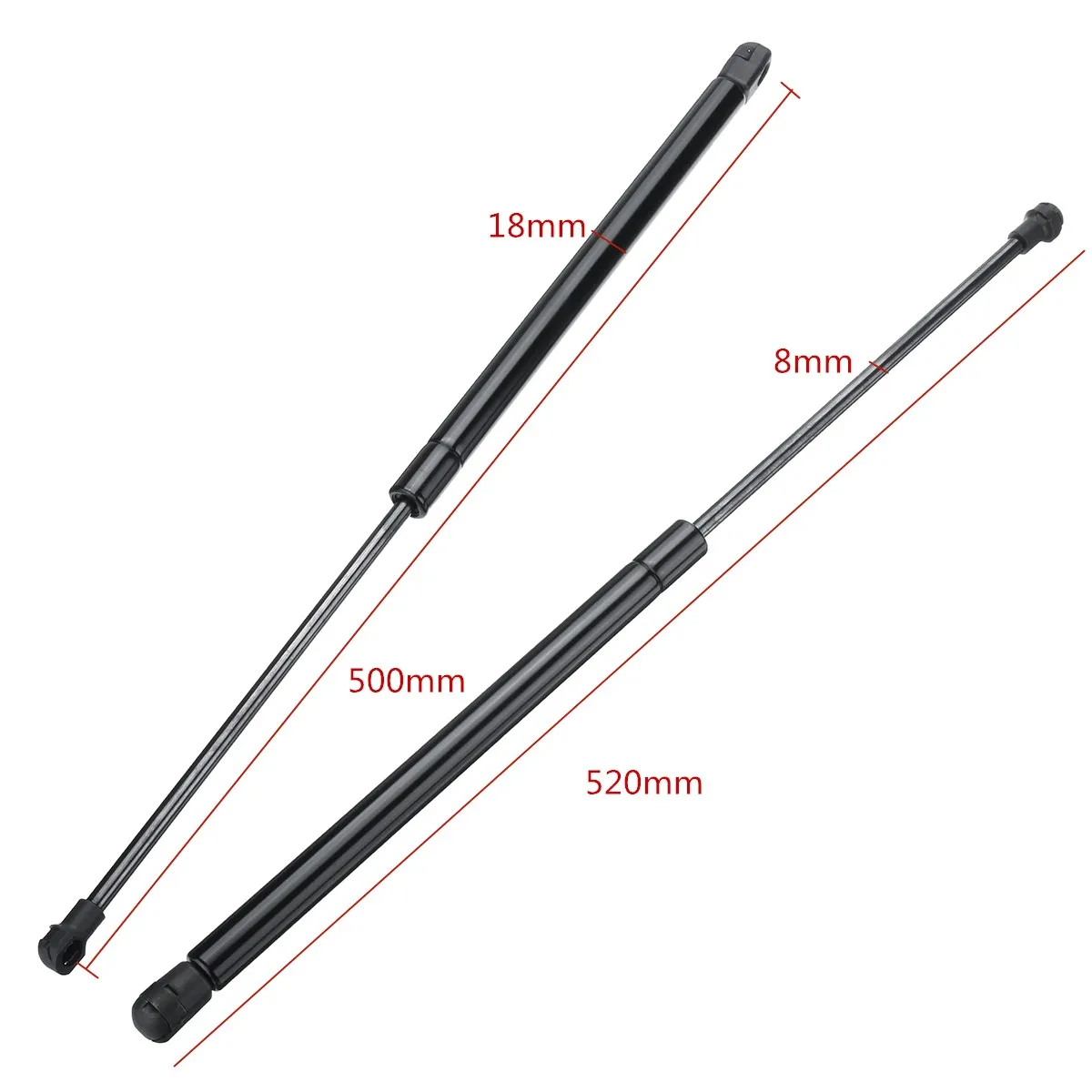 Black Car Strut 2Pcs Car Tailgate Boot Gas Struts Support Lifters/Fit For VW Polo/Fit For Hatchback 9N 2001-2009 6Q6827550C 
