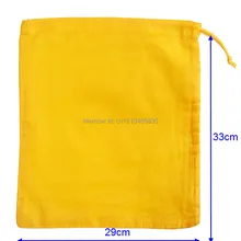 100 шт./лот Высокое качество хлопковые мешочки для ювелирных изделий из хлопка подарочный футляр дешевые сумки на шнуровке на заказ 29*33 см пылевой мешок, мешок для вещей