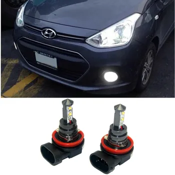

2x H11 H8 LED Car fog lights bulb For Hyundai Sonata Accent Azera Elantra Veloster i10 i20 i30 i40 ix20 ix35 Accessories
