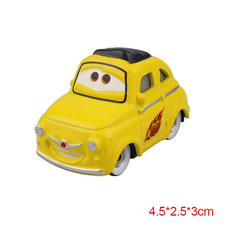 Дисней Pixar Тачки 2 3 Молния Маккуин вилочный погрузчик Guido Luigo 1:55 литья под давлением сплав модель автомобиля детский день подарок игрушка для мальчика - Цвет: Luigi