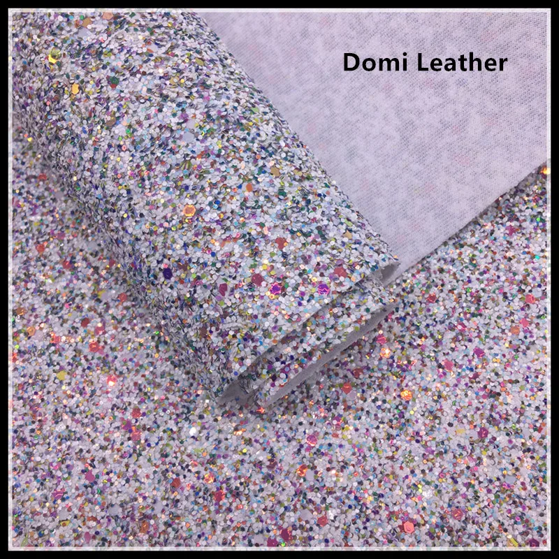 

(DM6112) Mixed Colors Chunky Glitter Fabric
