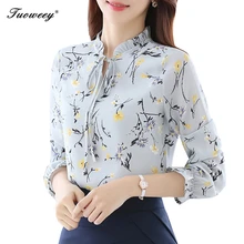 Summer Floral Blouses Cotton Shirts Women Vintage Turn-Down Collar Tops Ladies Work Long Sleeve Blouse Summer Floral Blouses Cotton Shirts Women Vintage Turn-Down Collar Tops Ladies Work Long Sleeve Blouse