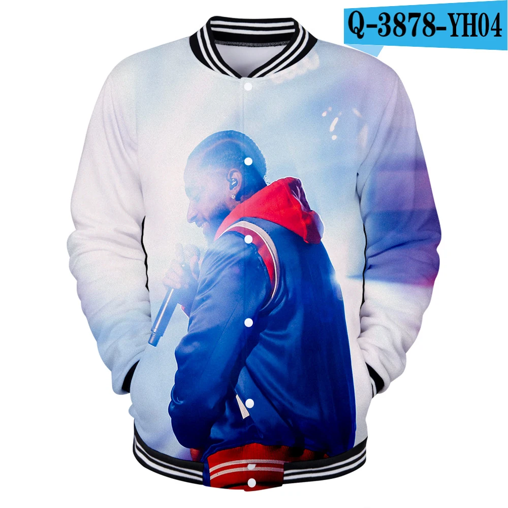 Nipsey hussle 3D Харадзюку толстовки для женщин/мужчин зимняя бейсбольная куртка кэжуал Modis Kpop streatwear плюс размер XXXXL Топы - Цвет: 3D