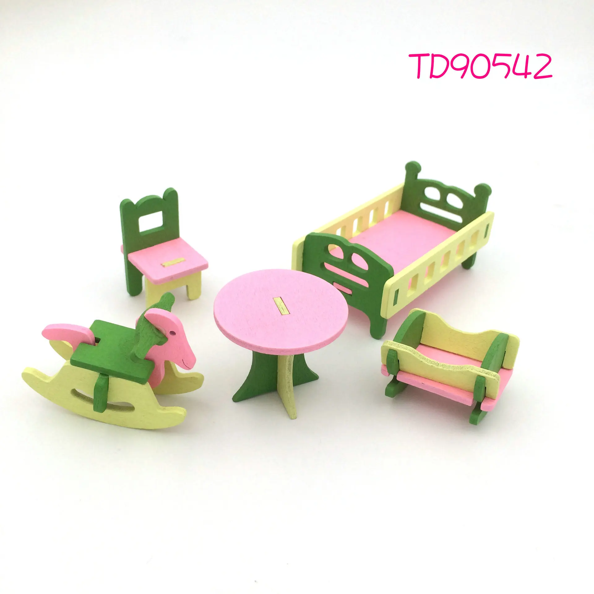 Кукла аксессуары Игрушки для девочек Рождественский подарок на день рождения моделирование детских игрушек деревянная кукольная мебель - Цвет: TD90542