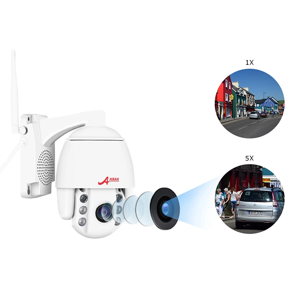ANRAN 1080P HD PTZ Сетевая камера Wifi домашняя камера видеонаблюдения CCTV 2MP 2,8-12 мм зум беспроводная камера IP поддержка Onvif