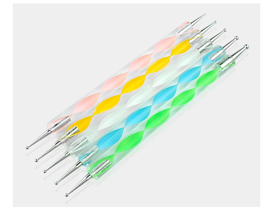 MorCat Dotting Pen инструмент для ногтей ручка для дизайна ногтей набор для УФ-геля инструмент для ногтей 5 шт./компл. роспись под мрамор инструмент Сделай Сам Набор для дизайна ногтей в горошек