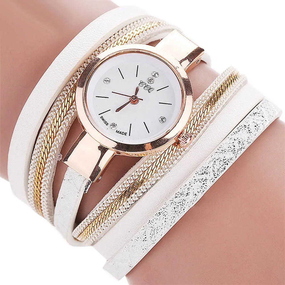 

Fashion Bracelet Women Watches Relogio Feminino 2019 Leather Winding Diamond Dial Quartz Watch Ladies Casual Wrist Watches #LH