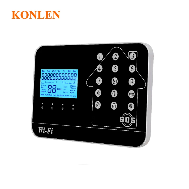 KONLEN WIFI GSM PSTN домашняя сигнализация Беспроводная Проводная для умного дома