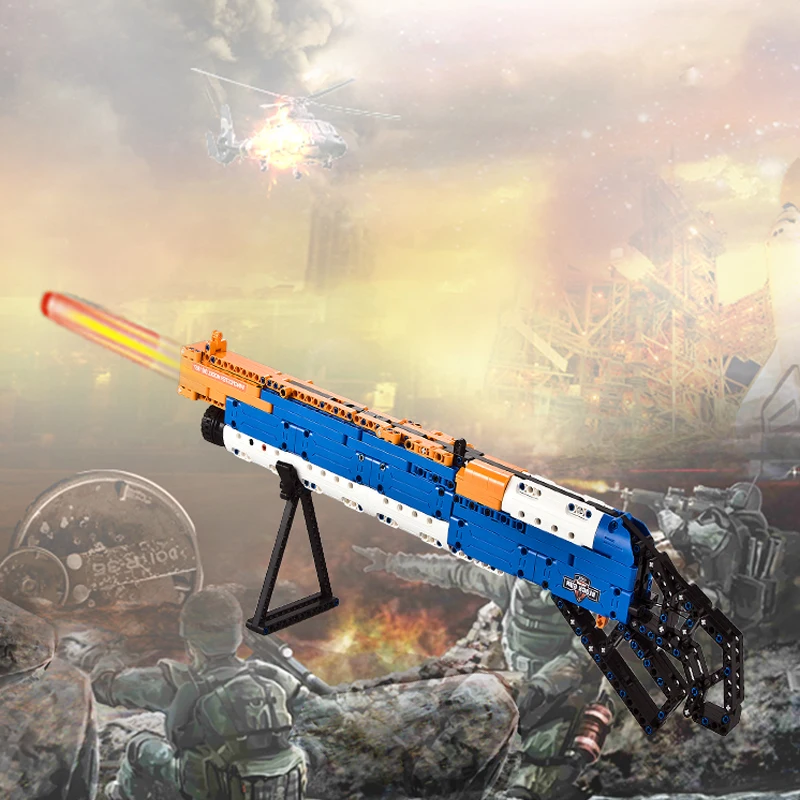 

506pcs SWAT Weapon Series Building Blocks Bricks Big Gun Model M1887 Compatible With Legoing Military WW2 Army Soldiers GUNs Toy