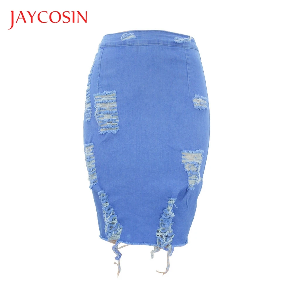 pencil jean skirt