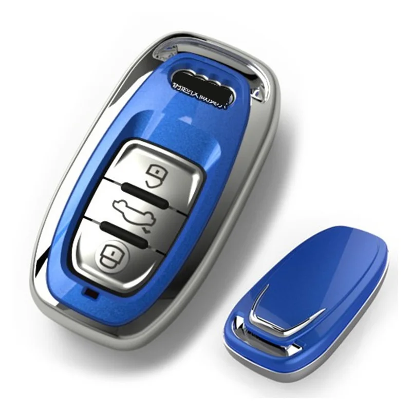 Брелок для ключей, цепочка-держатель ключа автомобиля чехол Обложка для Audi B6 B7 B8 A4 A5 A6 A7 A8 Q5 Q7 R8 TT S5 S6 S7 S8 SQ5 RS5 защитный чехол