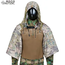 ROCOTACTICAL армейская верхняя одежда для снайпера Viper Hood Tactical Combat Sniper Suit Ghillie Suit Hood для страйкбола пейнтбола сp Multicam