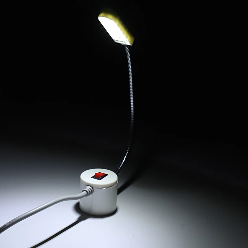 Светильники для швейной машинки 10 светодиодный регулируемый лампа на гибкой ножке Магнитный базовый переключатель Гибкая Монтажная лампа
