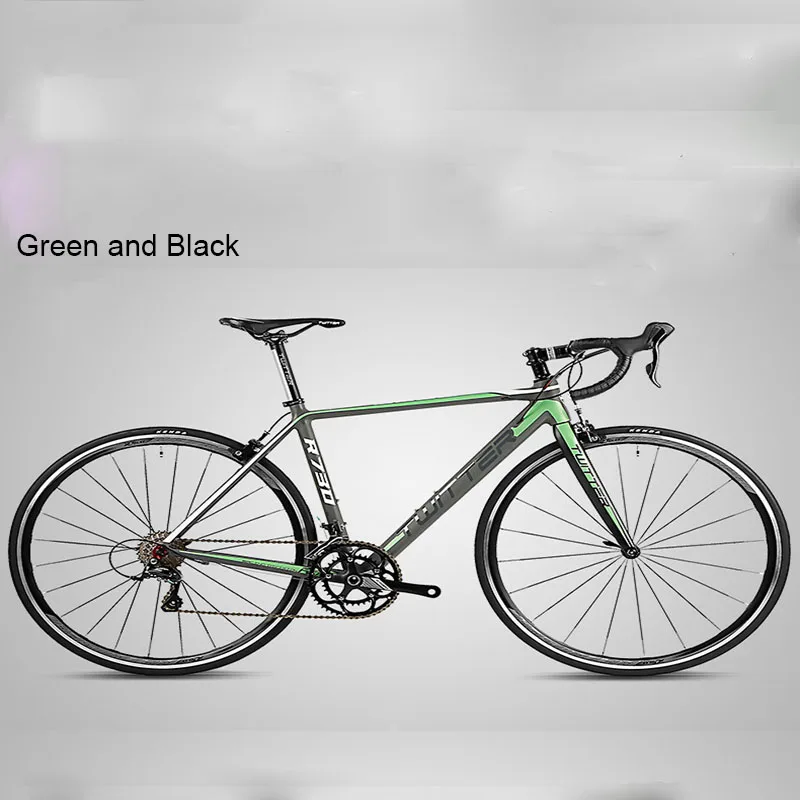 Clearance 700C Road Bike 18 Speed Light Aluminum Speed Change Racing Bike Rigid Double V Brake Super Comfortable Cushion 2