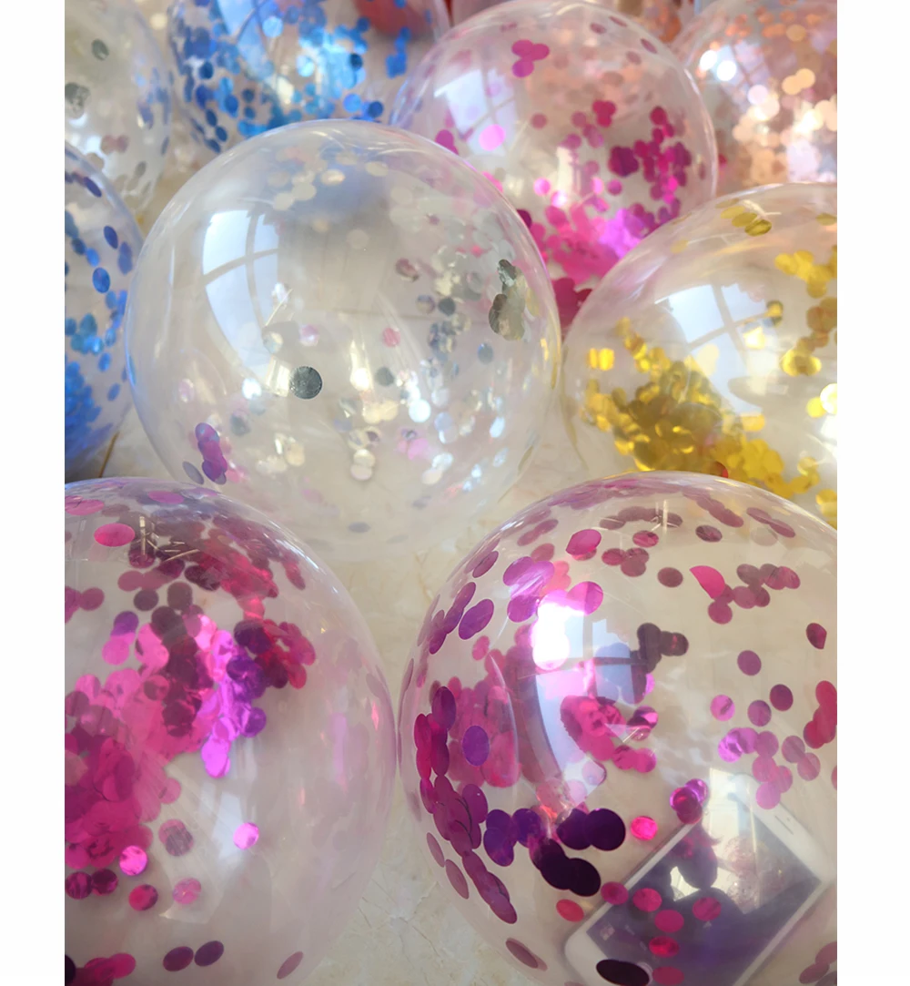 BTRUDI 10 шт./лот ясно воздушные шары Gold Star конфетти из фольги прозрачные воздушные шары счастливый день рождения, детский душ Свадебная