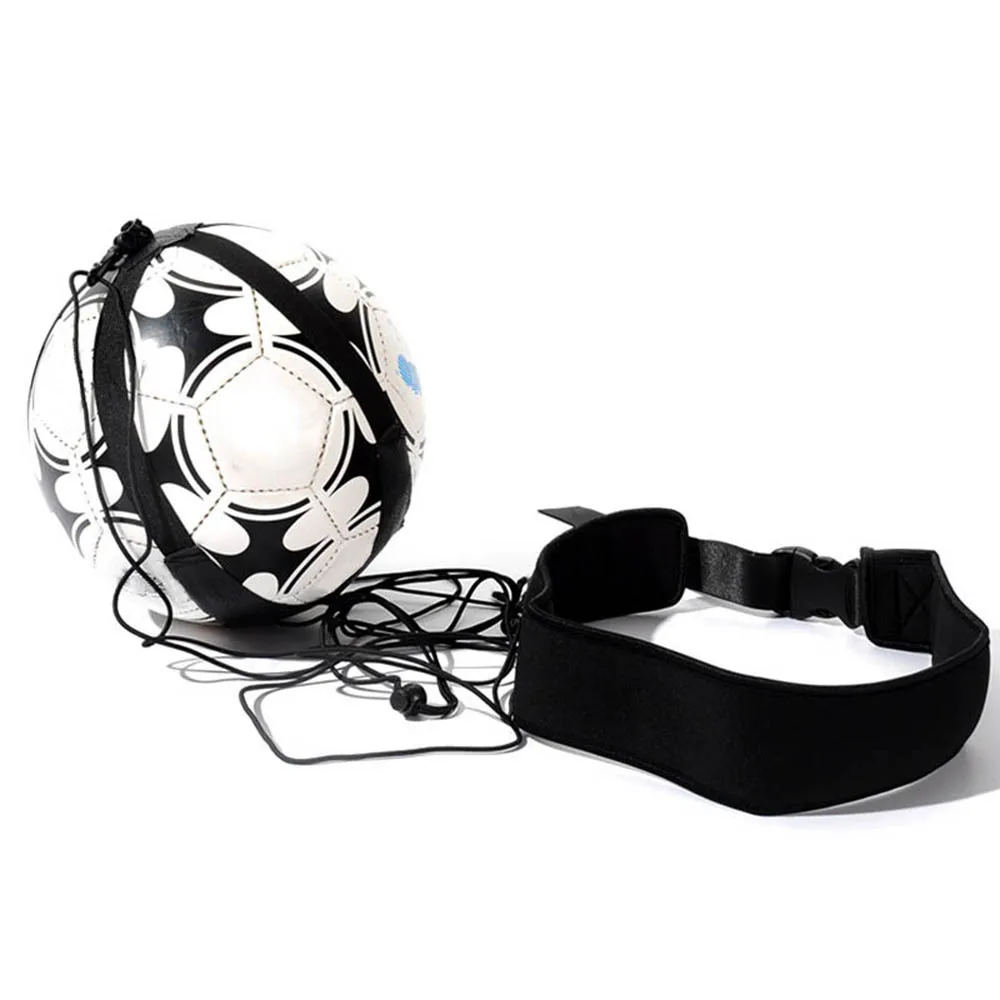 Football Kick Trainer Soccer Training Aid Hands Free Solo Practice Equipment Belt Elastic Rope For Kids Adults