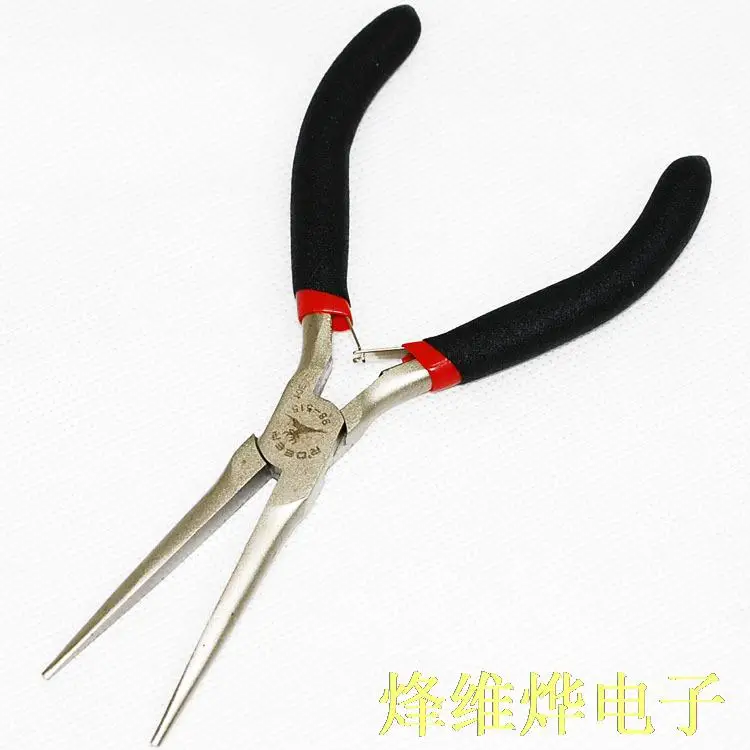 5 inch needle nose pliers nickel iron alloy thin double stick plastic