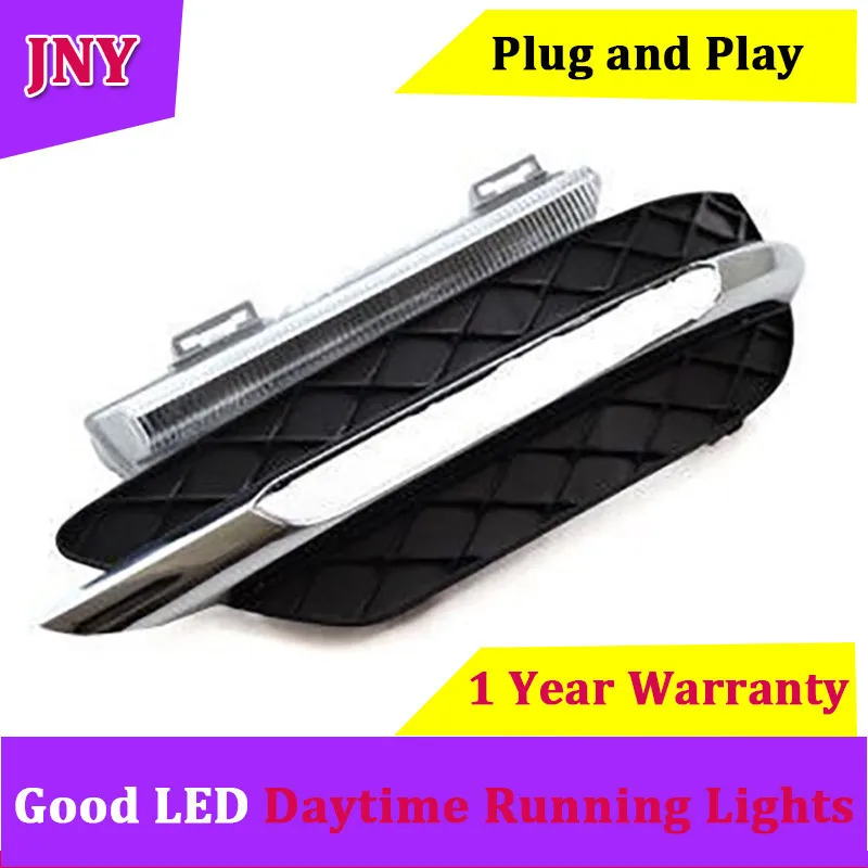 JNY автомобильные DRL для Mercedes-Benz W204 C200 C260 C300 модная модель 2011 2012 2013 светодиодные