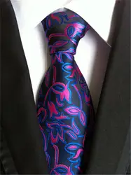 ГКНТ бренд Cravate Новинка 2017 года Corbatas 8 см тонкий Для мужчин s свадьба Галстук Фиолетовый Пейсли печати Gravata шелковые галстуки для Для мужчин