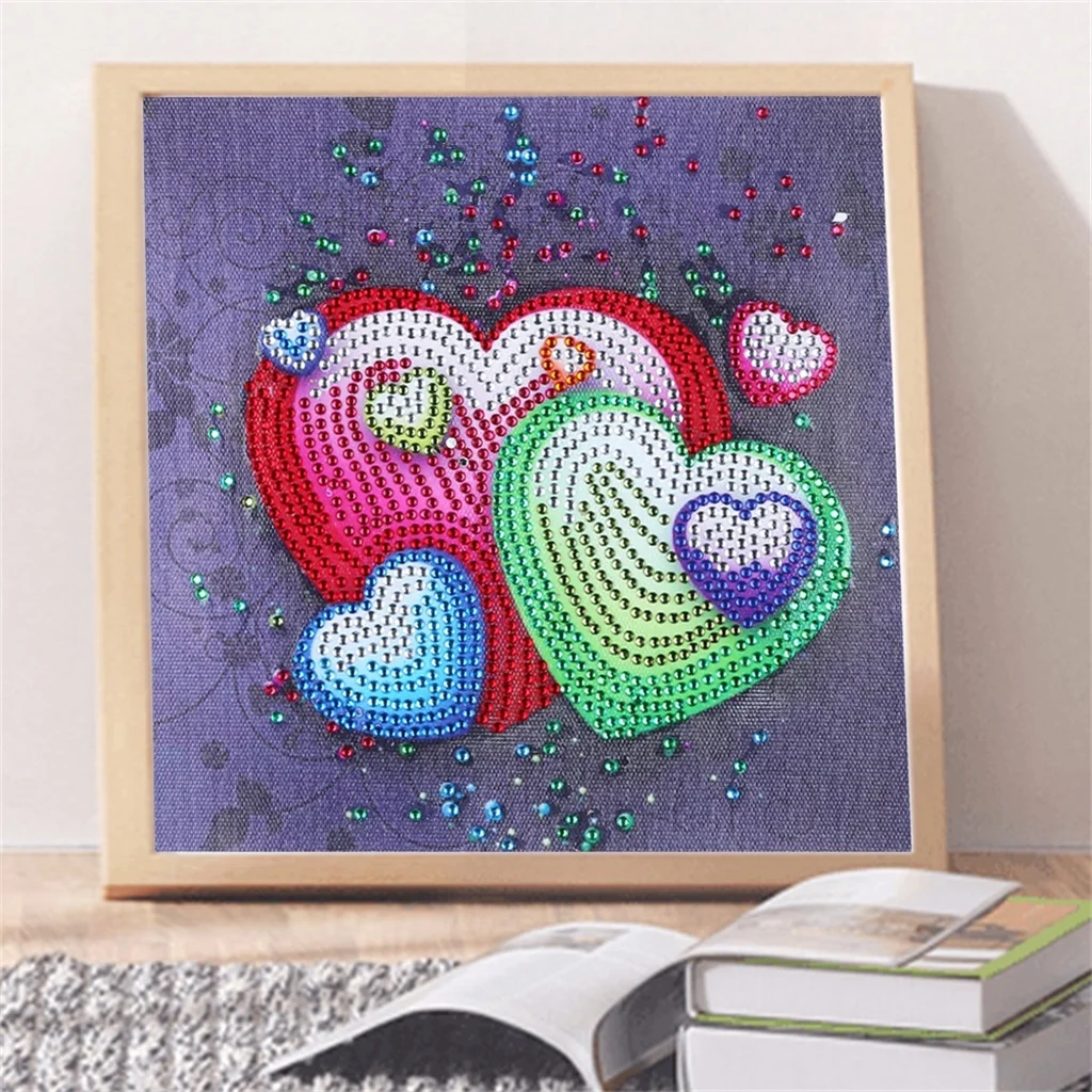5D diamond embroidery circle diamond special shape cartoon painting Eternal love rhinestone crystal painting home decoration