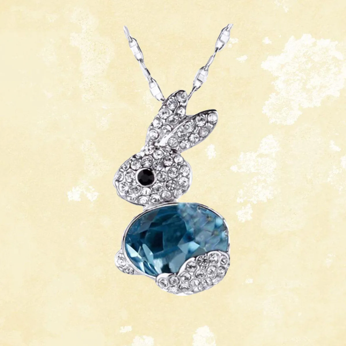 Кролик Цепочки и ожерелья Банни кристалл кулон Цепочки и ожерелья Jewelry аксессуар для Для женщин девочек