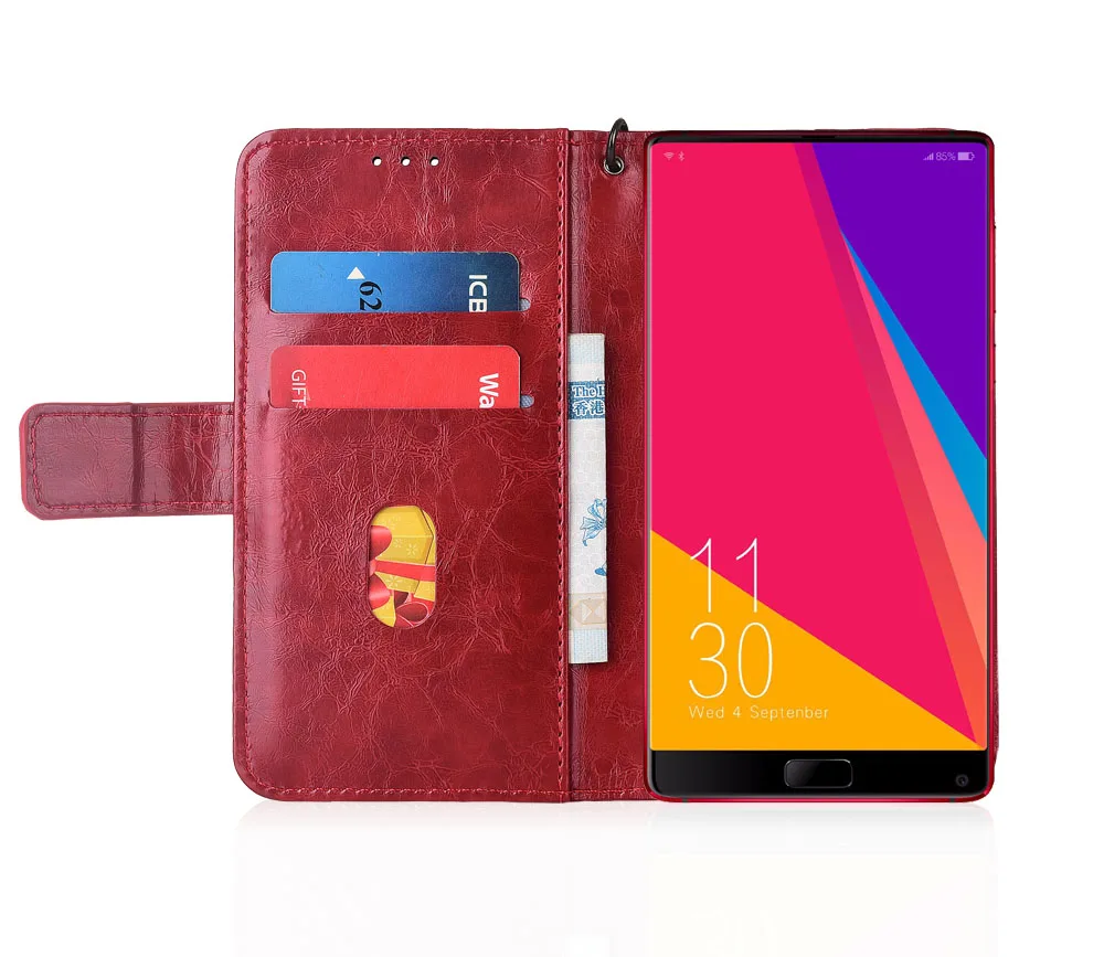 Кожаный чехол книжка для ELEPHONE S8 Fundas с цветочным принтом 100% специальный кошелек