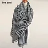 2022 Marque De Luxe Écharpe pour Femmes plaid bufandas mujer noir Poule écharpe chaude femmes d'hiver foulards châles Couverture Écharpe ► Photo 1/6