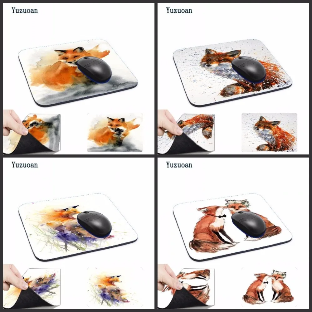 Yuzuoan Wholesale Top Game Mouse Pad Print Fox Animal Style Durable