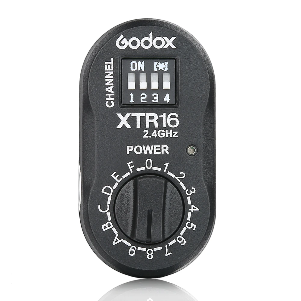 

Godox XTR-16 Flash Receiver 2.4G Wireless X-system for X1C X1N XT-16 Transmitter Trigger Wistro AD360/DE/QT/DP/QS/GS/GT Series