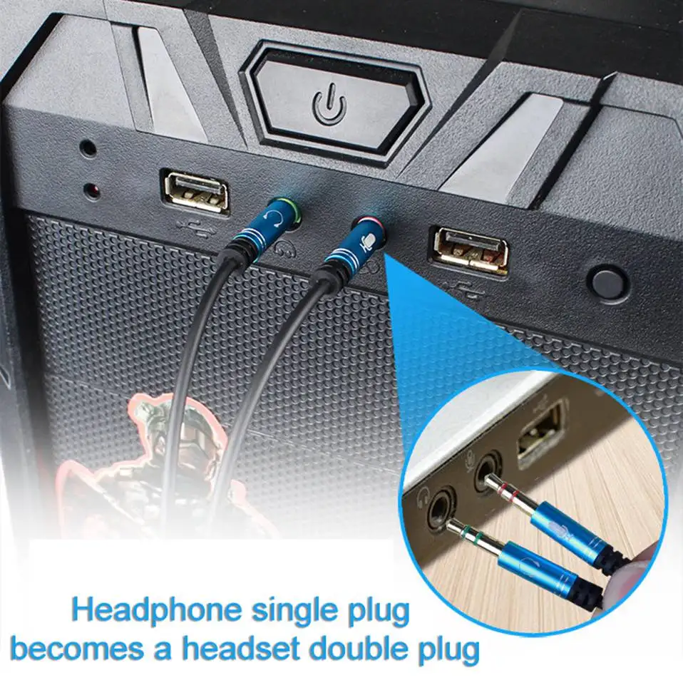 2 in 1 Earphone Audio Extension Cable 3.5mm jack Extender Cord Male to Female Earphone Extender AUX Cable For Computer Headphone (9)