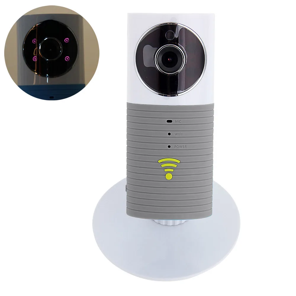 Clever Dog 720P Smart WiFi IP Camera H.264 Wireless Cam TF Card Storage IR Night Vision Video Alarm for Indoor Baby Security