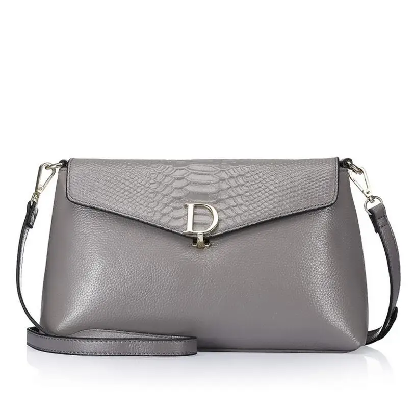 

Women's 2018 NEW Bags Fashion Genuine Leather shoulder bag Lady's fashion handbag DX18080707