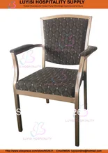 Stacking aluminum banquet armchair