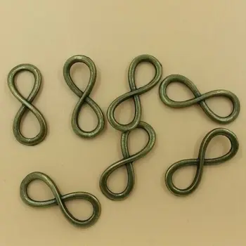 

Vintage 8 Knot Charms Pendants Connectors Number 8 Infinity Sign Pendant Charm 31x13mm 30pcs/lot (T361) 2015 New Free Shipping