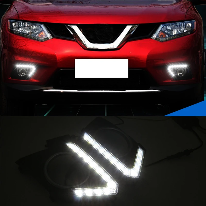Hlxg для Nissan X trail 2014 желтый сигнал Функция реле Водонепроницаемый 12В дневные