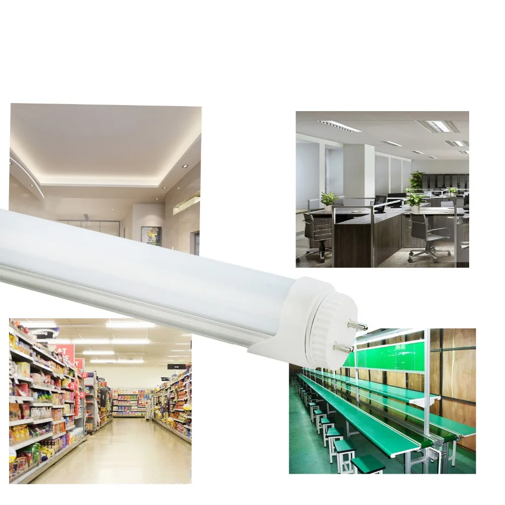 

25 Pack LED Tube Light,F15T8 7Watt,120V,Rotatable End Caps,18"Length,5500K Daylight Color,Frosted Cover,US Local Inventory