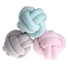 Детские Мультяшные шаровые подушки с узлом, детские куклы для спокойного сна, реквизит для детской комнаты, игрушки для украшения