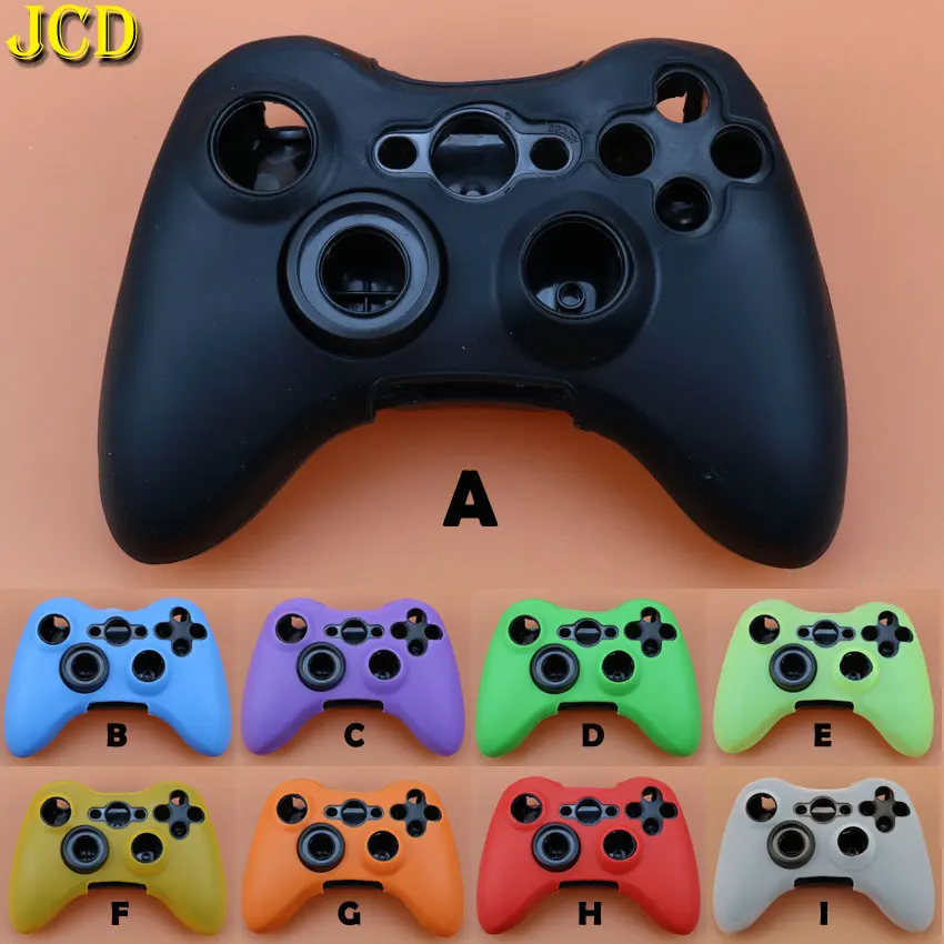 

JCD 1PCS Silicone Protection Case Cover Skin Shell for Xbox 360 for MicroSoft Xbox360 Gamepad Controller Silicone Light Durable