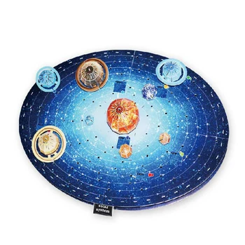 

Educational toy 1pc creative solar system Nine planets learning 3D paper DIY jigsaw puzzle model kits children boy gift toy