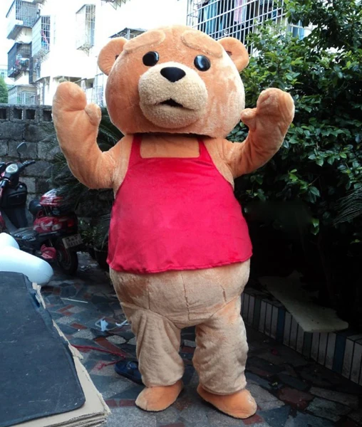 Новый костюм Теда мишка тедди талисман костюм|teddy bear mascot costume|bear costumemascot costume |