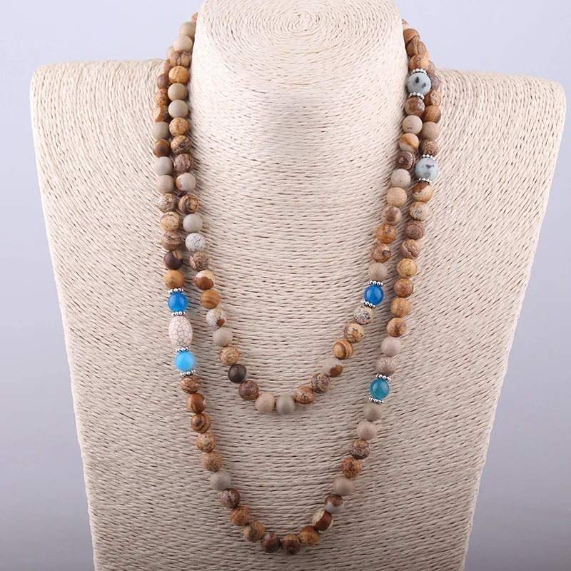Free Shipping Bohemian Jewelry Fashion Natural Semi Stones Necklace | Украшения и аксессуары