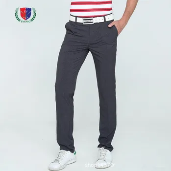 

EVERIO Golf Men's Sports Plaid Pants Summer Quick Dry Breathable Sweat GOLF Ball Pants